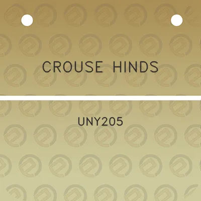 crouse-hinds-uny205