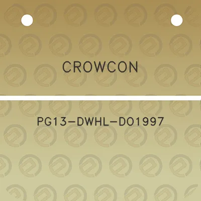 crowcon-pg13-dwhl-do1997