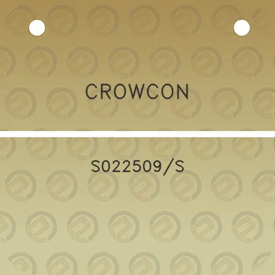 crowcon-s022509s