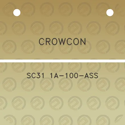 crowcon-sc31-1a-100-ass