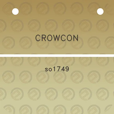 crowcon-so1749