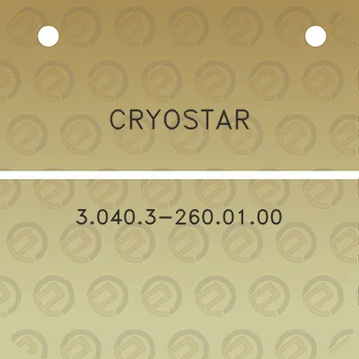 cryostar-30403-2600100