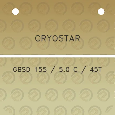 cryostar-gbsd-155-50-c-45t