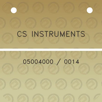 cs-instruments-05004000-0014