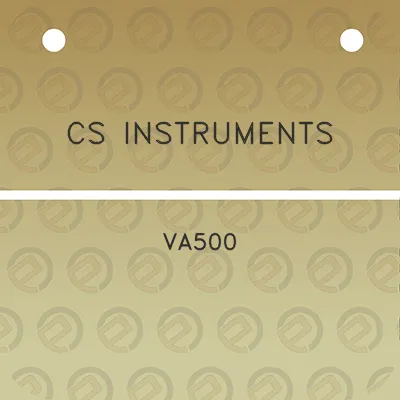 cs-instruments-va500