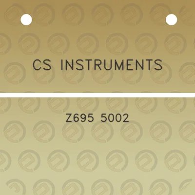 cs-instruments-z695-5002