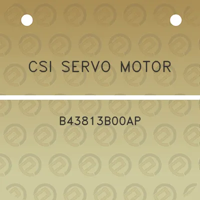 csi-servo-motor-b43813b00ap