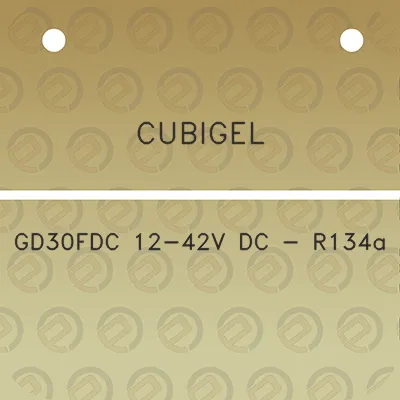 cubigel-gd30fdc-12-42v-dc-r134a