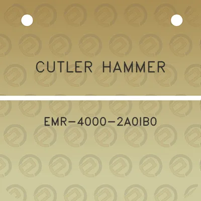 cutler-hammer-emr-4000-2a0ib0