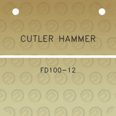 cutler-hammer-fd100-12