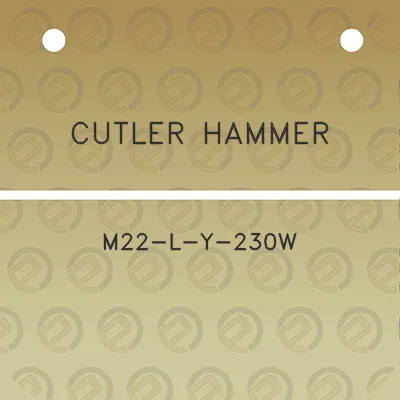 cutler-hammer-m22-l-y-230w