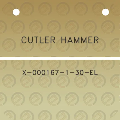 cutler-hammer-x-000167-1-30-el