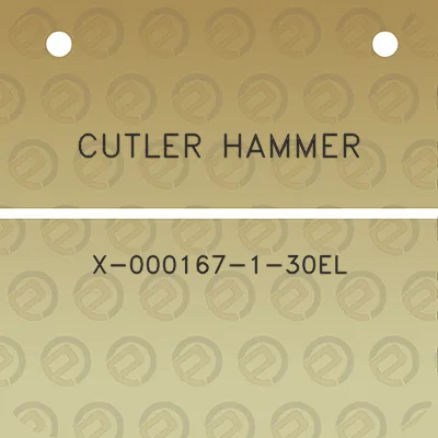 cutler-hammer-x-000167-1-30el