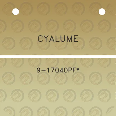 cyalume-9-17040pf