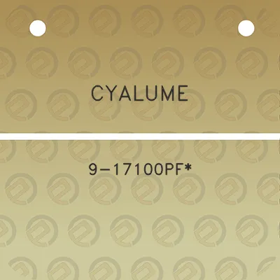 cyalume-9-17100pf