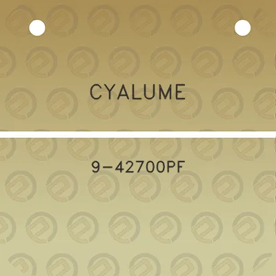 cyalume-9-42700pf