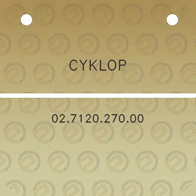 cyklop-02712027000