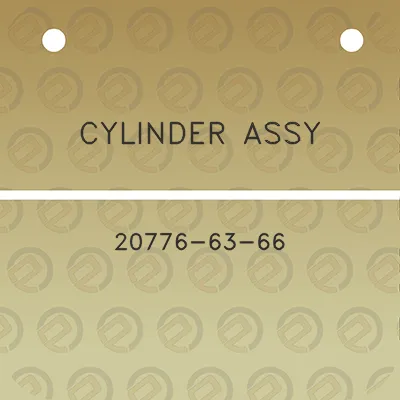 cylinder-assy-20776-63-66