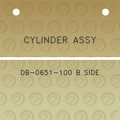 cylinder-assy-db-0651-100-b-side