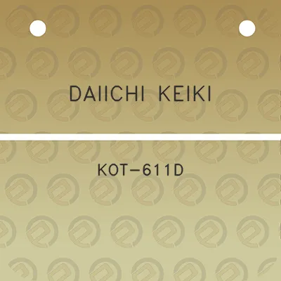 daiichi-keiki-kot-611d