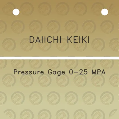 daiichi-keiki-pressure-gage-0-25-mpa