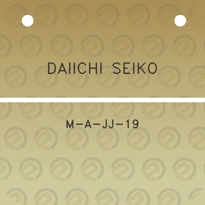 daiichi-seiko-m-a-jj-19