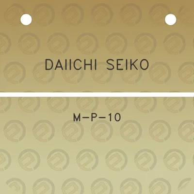 daiichi-seiko-m-p-10