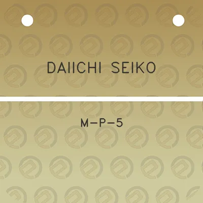 daiichi-seiko-m-p-5