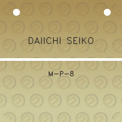 daiichi-seiko-m-p-8