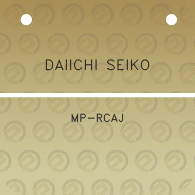 daiichi-seiko-mp-rcaj