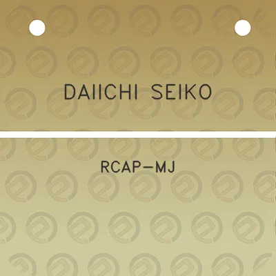 daiichi-seiko-rcap-mj