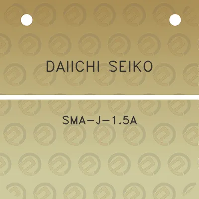 daiichi-seiko-sma-j-15a