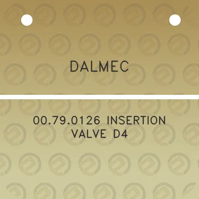 dalmec-00790126-insertion-valve-d4