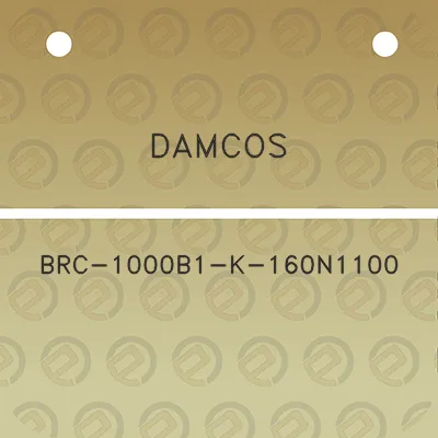 damcos-brc-1000b1-k-160n1100