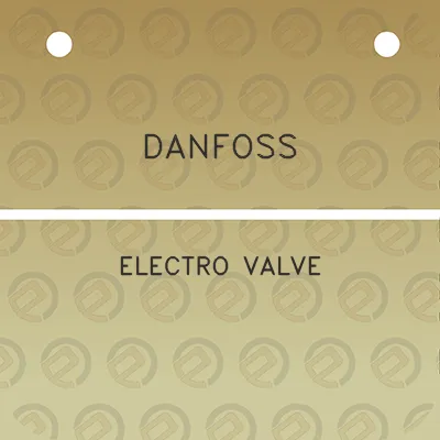 danfoss-electro-valve