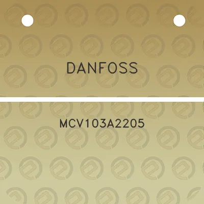 danfoss-mcv103a2205