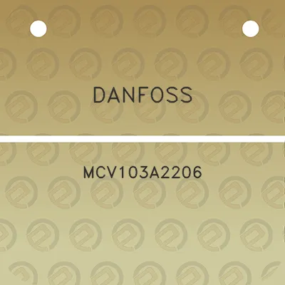 danfoss-mcv103a2206