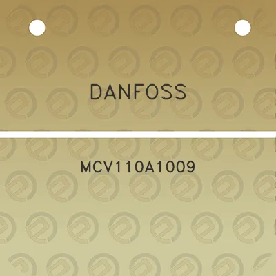 danfoss-mcv110a1009