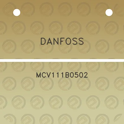 danfoss-mcv111b0502