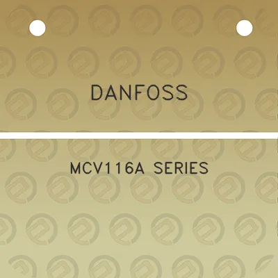 danfoss-mcv116a-series