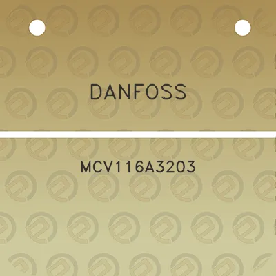 danfoss-mcv116a3203