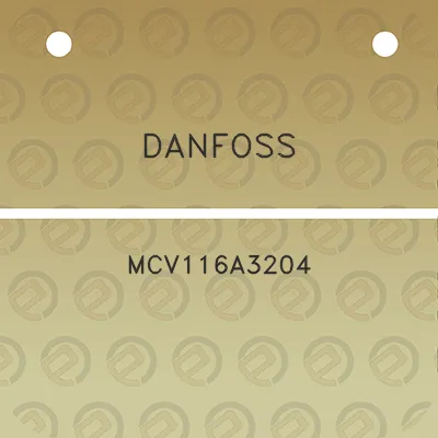 danfoss-mcv116a3204