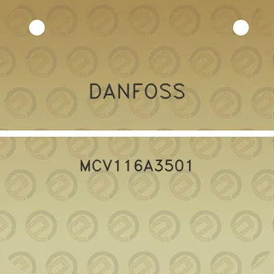 danfoss-mcv116a3501