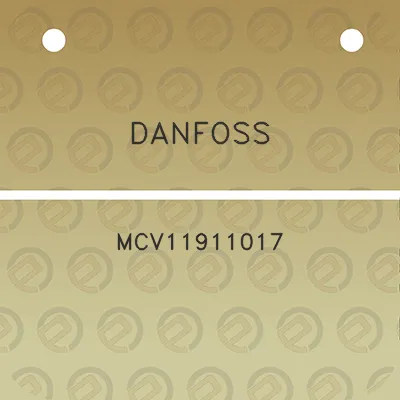 danfoss-mcv11911017