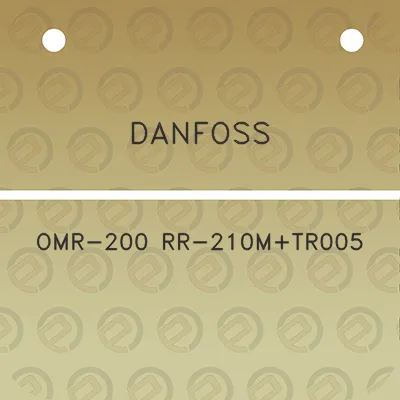 danfoss-omr-200-rr-210mtr005