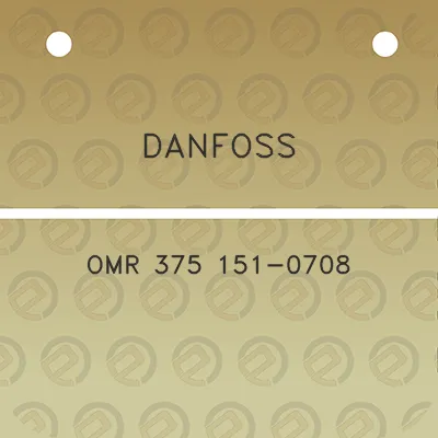 danfoss-omr-375-151-0708