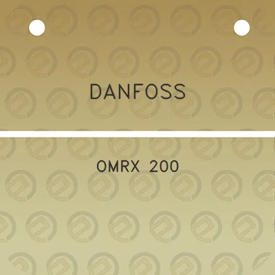 danfoss-omrx-200