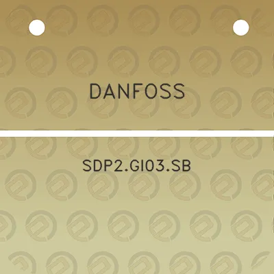 danfoss-sdp2gi03sb