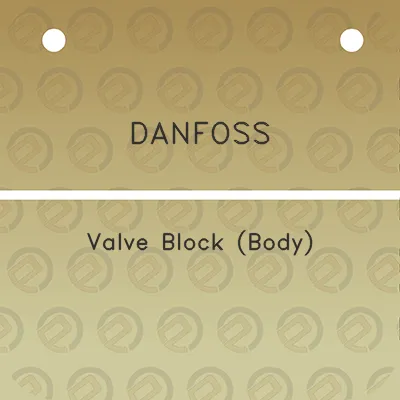 danfoss-valve-block-body