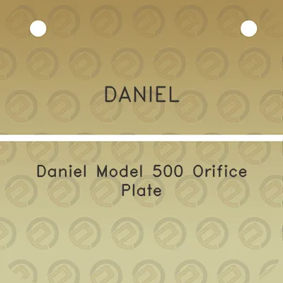 daniel-daniel-model-500-orifice-plate